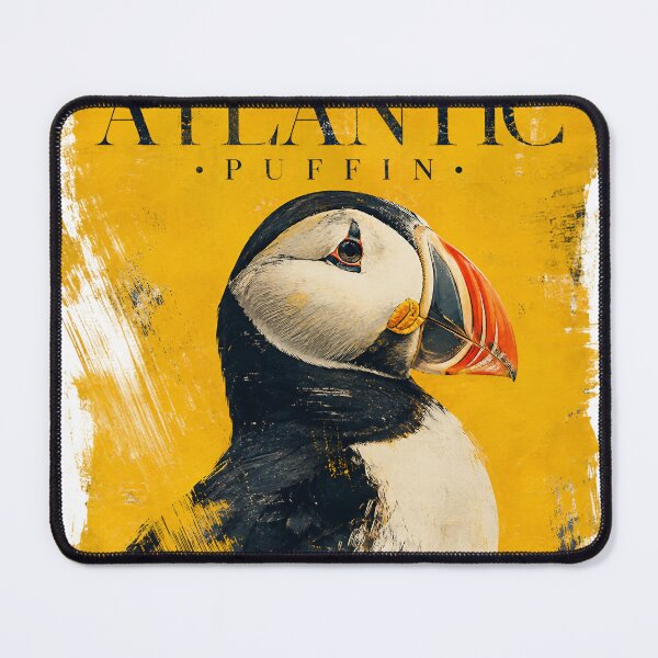 Item preview, Atlantic Puffin — Retro Luxe Bird Poster designed and sold by Jandedan.