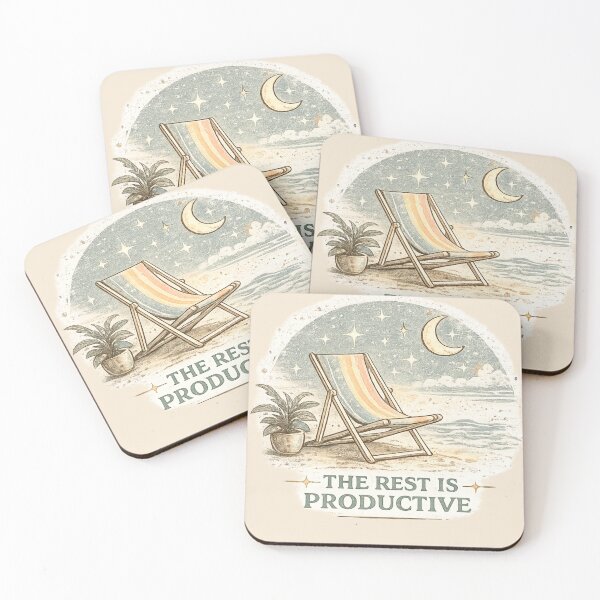 Item preview, The Rest Is Productive – Vintage Rest & Relaxation Aesthetic designed and sold by BeaVibes.