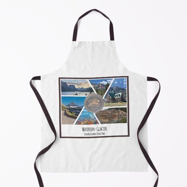 Item preview, Waterton - Glacier International Peace Park collage of images designed and sold by SmyrnaBuffalo.