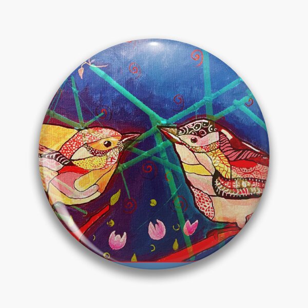 Item preview, Patchwork birds in fantasy garden designed and sold by Jacob Taghioff.