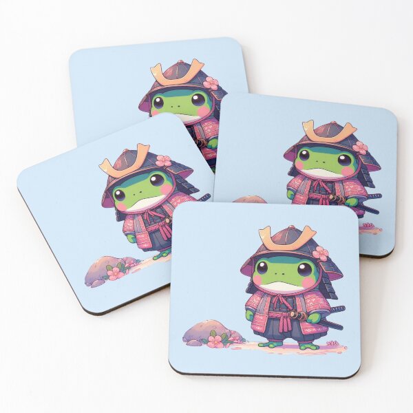 Item preview, Kawaii Frog Samurai designed and sold by NerdiPop.