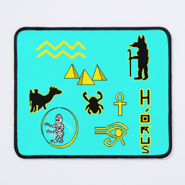 Item preview, Ancient Egypt Symbols Gold Pixel art designed and sold by RetroRlx.