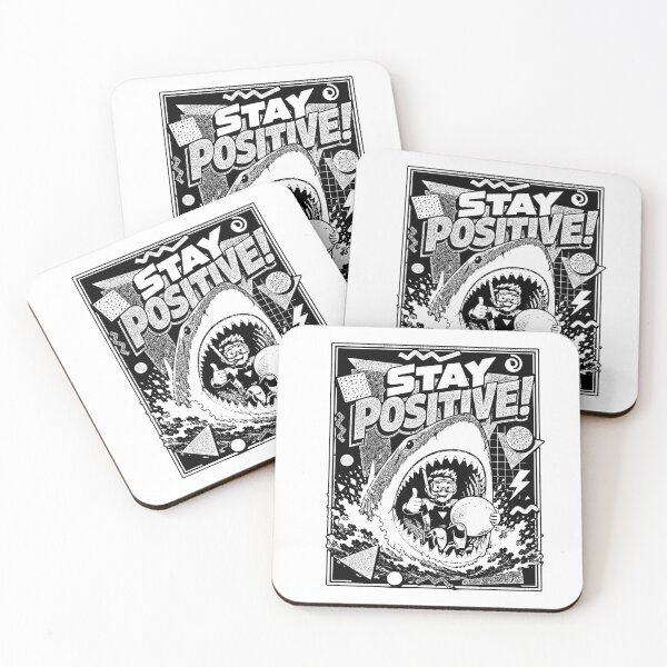 Item preview, Stay Positive Funny Shark Diver 90s designed and sold by graphixpolash.
