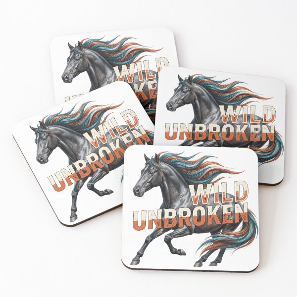 Item preview, Wild Unbroken Majestic Horse - Freedom Mustang Spirit designed and sold by veloramode.