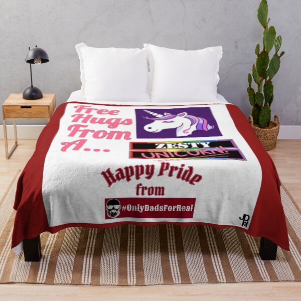 Item preview, Free Hugs Zesty Unicorn (White) *More Colors Available in Collection designed and sold by OnlyDadsForReal.