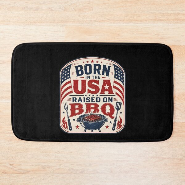 Item preview, Born in the USA, Raised on BBQ designed and sold by FreshPixelArt.