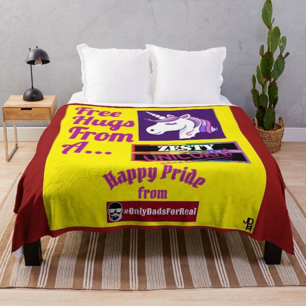 Item preview, Free Hugs Zesty Unicorn (Yellow) *More Colors Available in Collection designed and sold by OnlyDadsForReal.