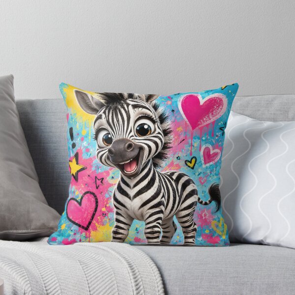 Aperçu de l'œuvre Bébé zèbre mignon Pop Art créée et vendue par Pure Craft.