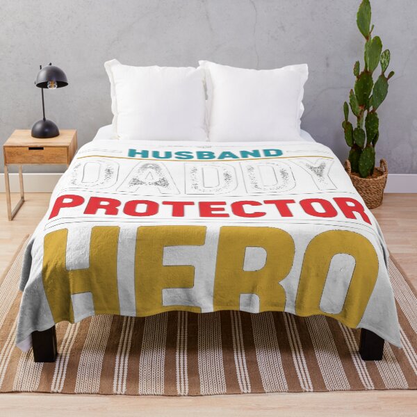 Item preview, Husband Daddy Protector Hero Minimalist Quote Cool Dad designed and sold by Designs-RZ.