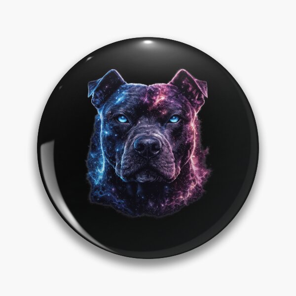 Item preview, Pit Bull Galaxy Cosmic Guardian Nebula Dog Art designed and sold by AMICO77.