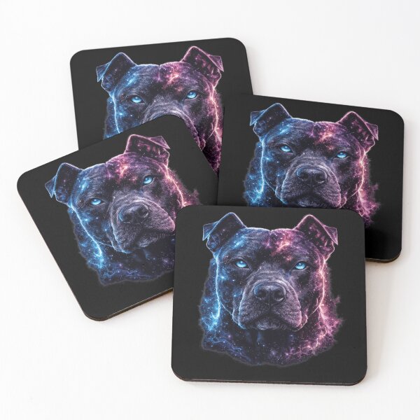 Item preview, Pit Bull Galaxy Cosmic Guardian Nebula Dog Art designed and sold by AMICO77.