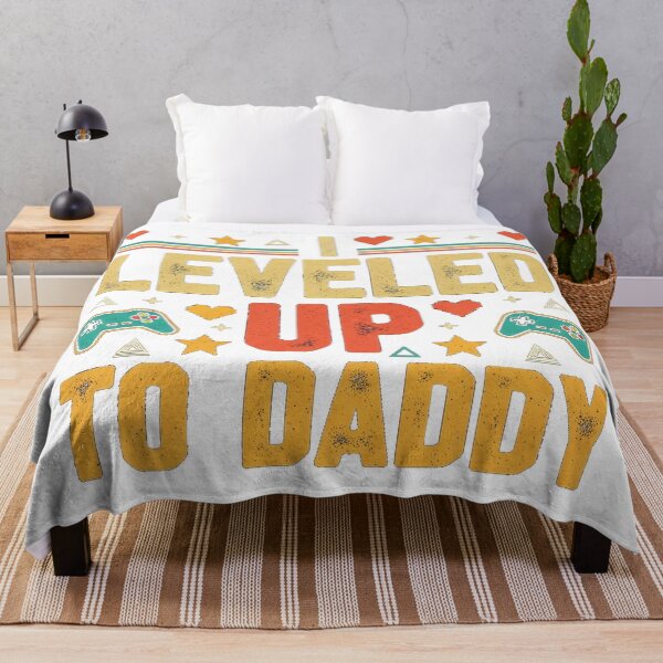 Item preview, I Leveled Up To Daddy Simple Funny Gaming Dad Humor Tee designed and sold by Designs-RZ.