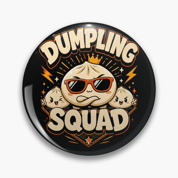 Item preview, Vintage Dumpling Squad Shirt, Funny Soup Dumplings Tee, Asian Cuisine Foodie Gift for Friends or Food Lovers  designed and sold by THREE LITTLE BEANS.