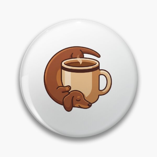 Item preview, Dachshund Coffee Mug Sticker V.1 designed and sold by pixelbloom17.