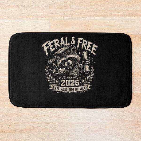 Item preview, Graduation Shirt | Funny Senior 2026 Gift | Feral and Free Tee | Feral And Free Tee | Sarcastic Senior designed and sold by THREE LITTLE BEANS.
