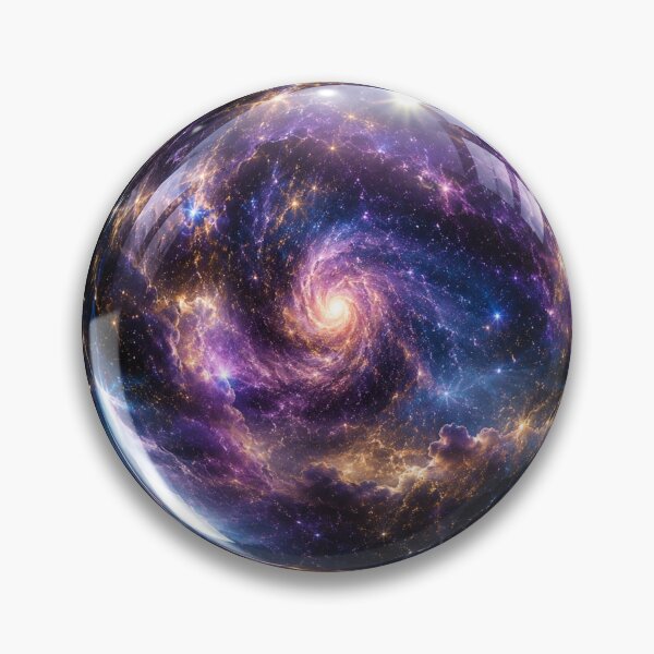Item preview, Galaxy Crystal Ball | Cosmic Nebula Fantasy Sphere Art designed and sold by irfanshikh.
