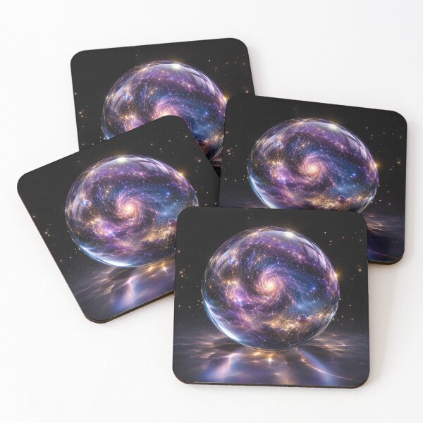 Item preview, Galaxy Crystal Ball | Cosmic Nebula Fantasy Sphere Art designed and sold by irfanshikh.