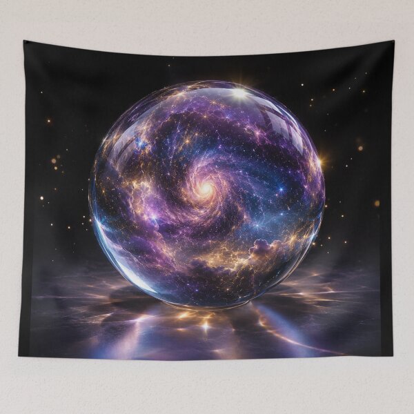 Item preview, Galaxy Crystal Ball | Cosmic Nebula Fantasy Sphere Art designed and sold by irfanshikh.