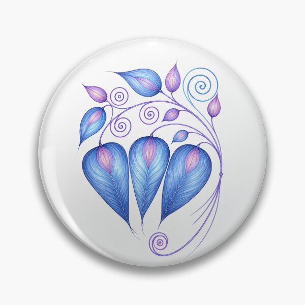 Item preview, Energy Vessels Blue  Bells Flower - White designed and sold by RAIPrintStudio.