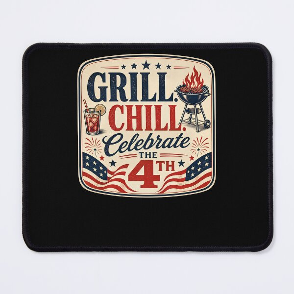 Item preview, Grill. Chill. Celebrate the 4th designed and sold by FreshPixelArt.