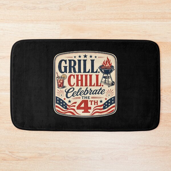 Item preview, Grill. Chill. Celebrate the 4th designed and sold by FreshPixelArt.