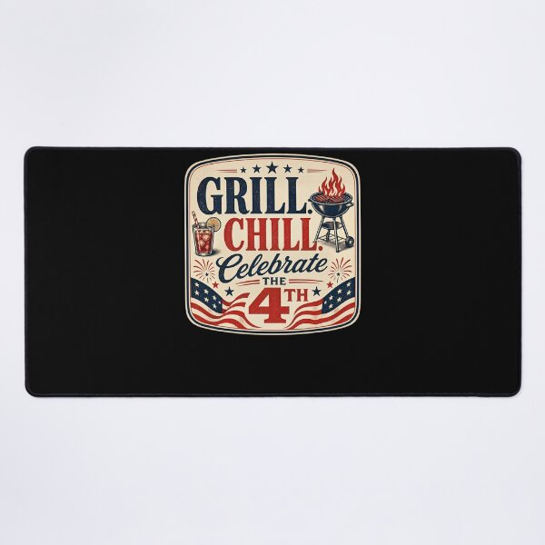 Item preview, Grill. Chill. Celebrate the 4th designed and sold by FreshPixelArt.