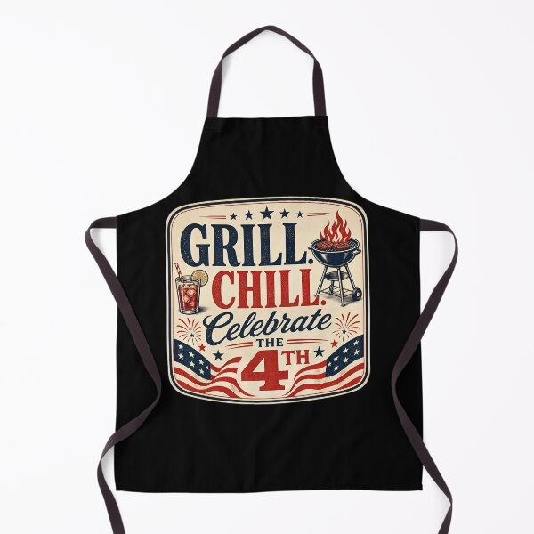Item preview, Grill. Chill. Celebrate the 4th designed and sold by FreshPixelArt.