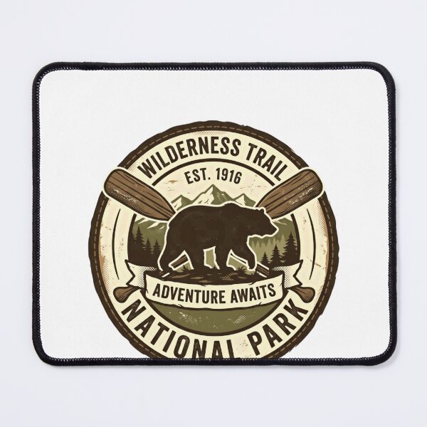 Item preview, Wilderness Trail Est. 1916 Adventure Awaits National Park Outdoor Hiker Camper designed and sold by Simsimah26Parks.