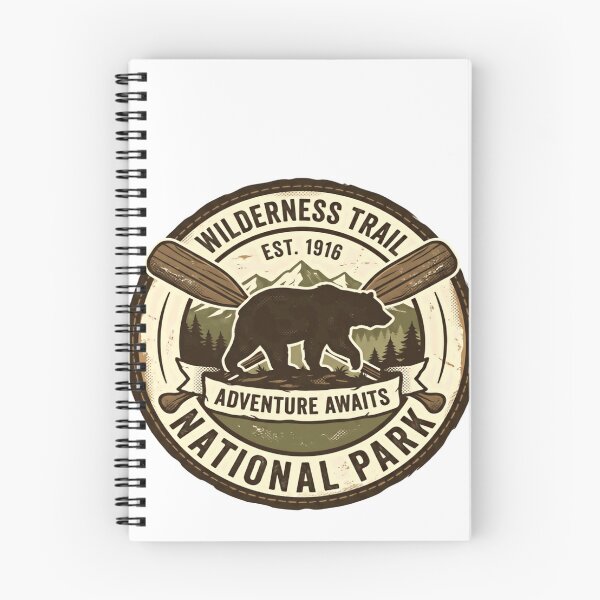 Item preview, Wilderness Trail Est. 1916 Adventure Awaits National Park Outdoor Hiker Camper designed and sold by Simsimah26Parks.