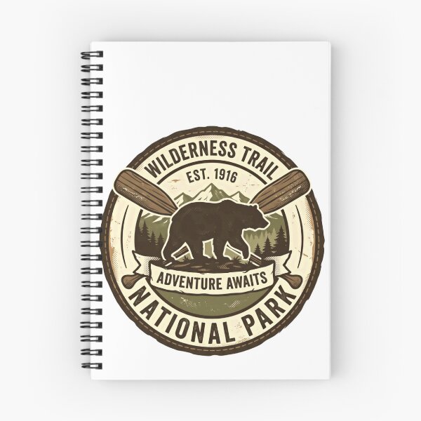 Item preview, Wilderness Trail Est. 1916 Adventure Awaits National Park Outdoor Hiker Camper designed and sold by Simsimah26Parks.