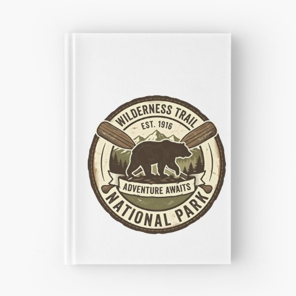 Item preview, Wilderness Trail Est. 1916 Adventure Awaits National Park Outdoor Hiker Camper designed and sold by Simsimah26Parks.