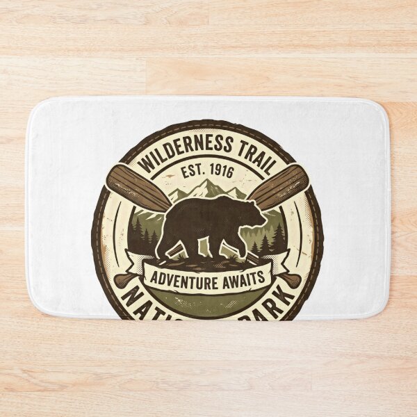 Item preview, Wilderness Trail Est. 1916 Adventure Awaits National Park Outdoor Hiker Camper designed and sold by Simsimah26Parks.