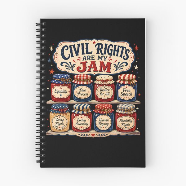 Item preview, Civil Rights are my Jam Liberal Values Fourth of July shirt, No Kings in America, Subtle Anti Trump Fascism, Kindess Inclusivity designed and sold by THREE LITTLE BEANS.