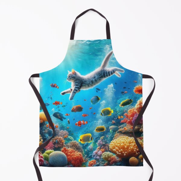 Item preview, Underwater Cat – Surreal Ocean Adventure designed and sold by Dogandesighn.