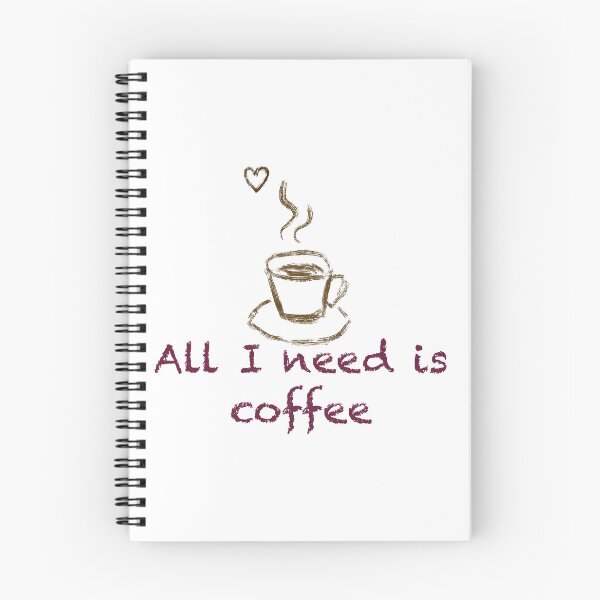 Item preview, All I need is coffee minimalistic t shirt designed and sold by Maryart8.