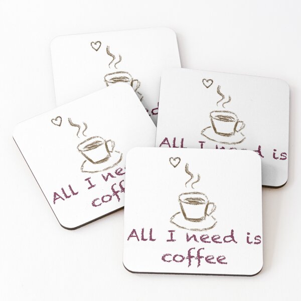 Item preview, All I need is coffee minimalistic t shirt designed and sold by Maryart8.