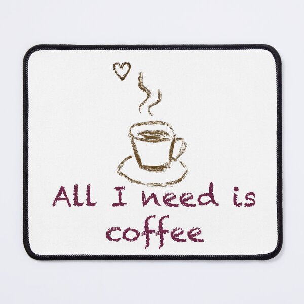 Item preview, All I need is coffee minimalistic t shirt designed and sold by Maryart8.