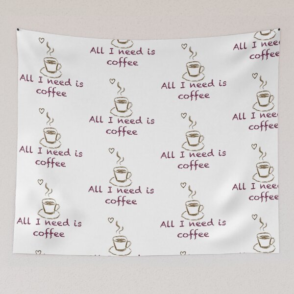 Item preview, All I need is coffee minimalistic t shirt designed and sold by Maryart8.
