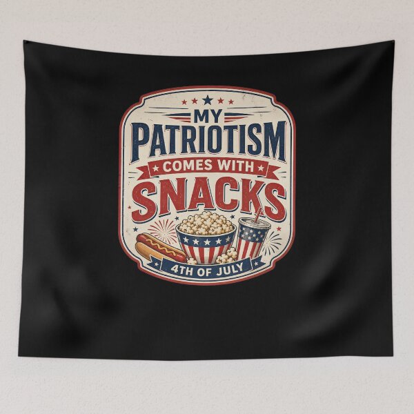 Item preview, My Patriotism Comes with Snacks designed and sold by FreshPixelArt.