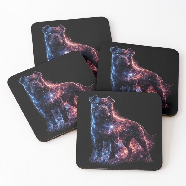 Item preview, Pit Bull Galaxy Celestial Warrior Cosmic Dog Art designed and sold by AMICO77.