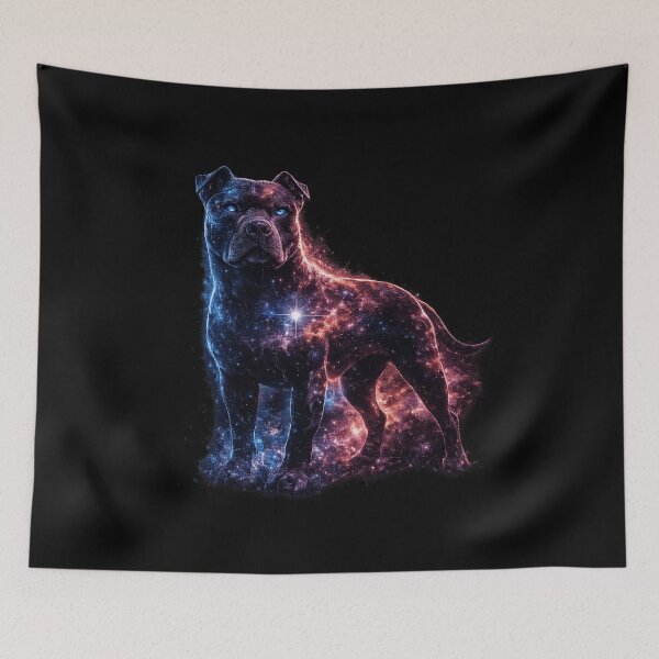 Item preview, Pit Bull Galaxy Celestial Warrior Cosmic Dog Art designed and sold by AMICO77.