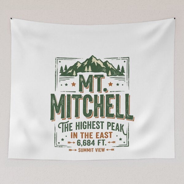 Item preview, Mt. Mitchell The Highest Peak In The East 6,684 Ft. Summit View Mountain Hiker Outdoor Adventurer designed and sold by Simsimah26Parks.