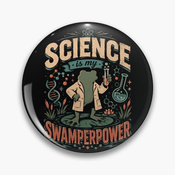 Item preview, Science Is My Swamperpower Funny Science Teacher designed and sold by THREE LITTLE BEANS.