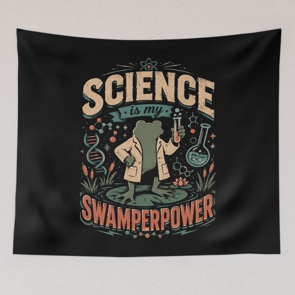 Item preview, Science Is My Swamperpower Funny Science Teacher designed and sold by THREE LITTLE BEANS.