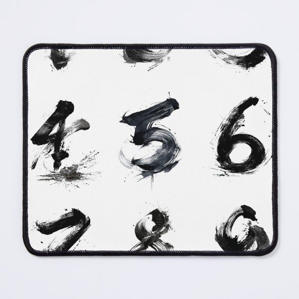 Item preview, Sumi-e Numbers 1-9 | Bold Japanese Ink Brush Typography Art designed and sold by Chaaa-han.