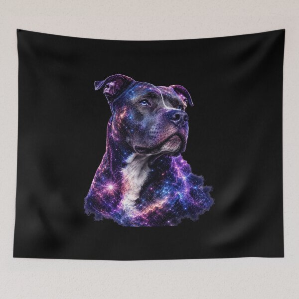 Item preview, Pit Bull Galaxy Nebula Portrait Space Dog Lover designed and sold by AMICO77.