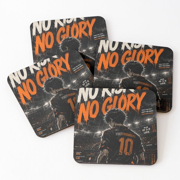 Item preview, No Risk No Glory Football designed and sold by FootProbability.