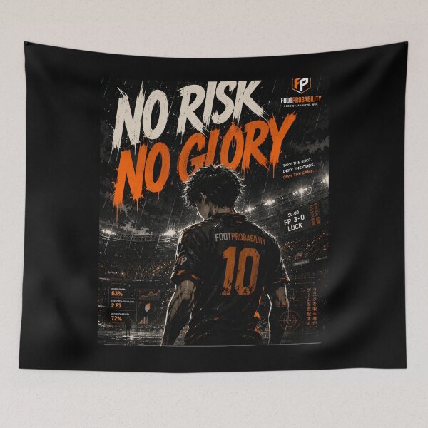 Item preview, No Risk No Glory Football designed and sold by FootProbability.