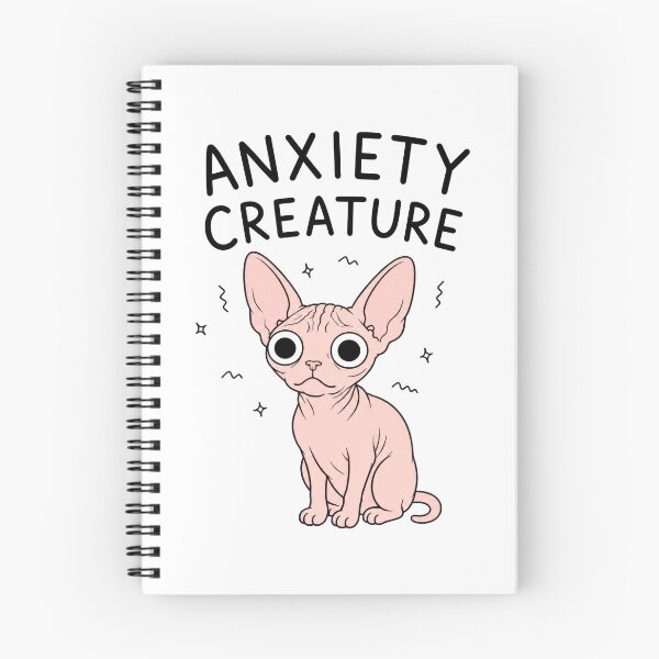Item preview, Anxiety Creature Sphynx Cat designed and sold by INVITOARTE.