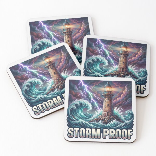 Item preview, Storm Proof Lighthouse - Resilient Mindset Overcoming Adversity designed and sold by veloramode.